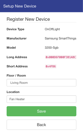 Register New Device
